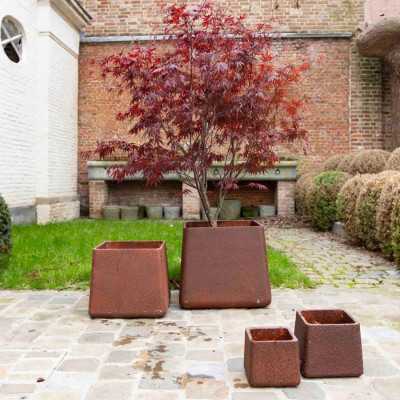 Vaso Porta Pianta Ruggine shop online 2