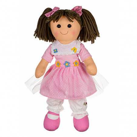 Bambola My Doll Katy Scarpa Fissa Rosa Pettorina e Cintura con