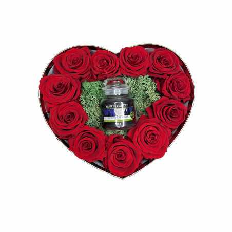 Box Cuore Con Yankee Candle Rose Stabilizzate shop online Box Cuore Con Yankee Candle Rose Stabilizzate shop online