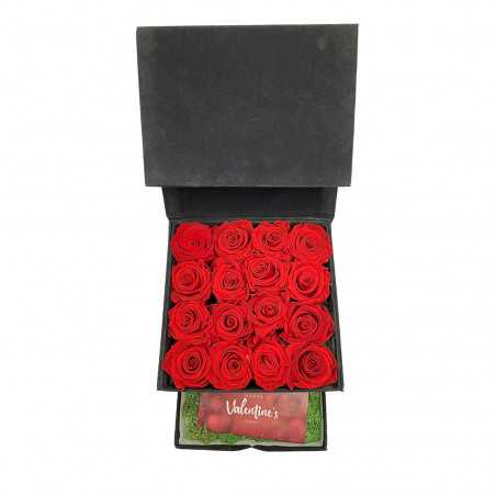 Box con Cassetto Rose Stabilizzate e Cioccolato al Latte shop