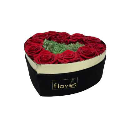 Box Cuore Velluto Rose Vere shop online 2