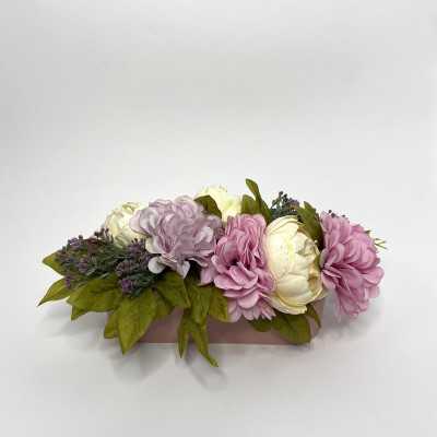 Vaso Ovale con fiori artificiali shop online
