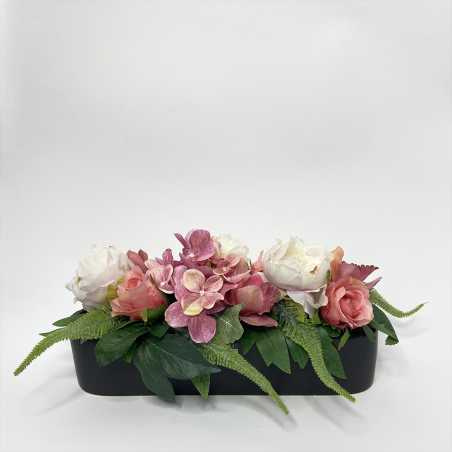 Vaso Ovale con fiori artificiali shop online