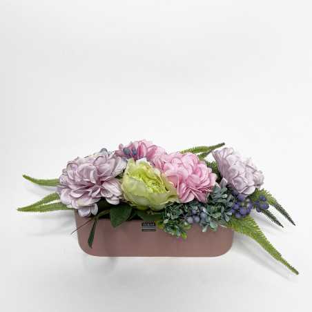 Vaso Ovale con fiori artificiali shop online