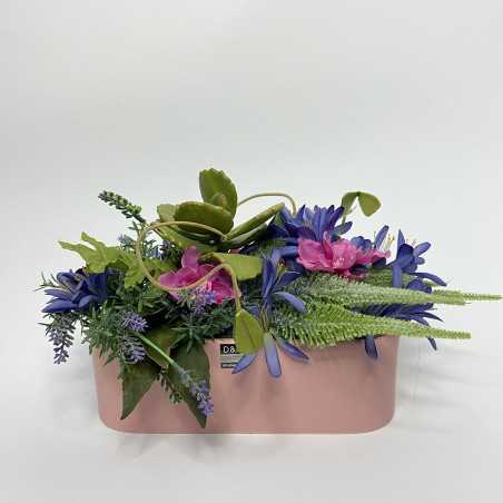 Vaso Ovale con fiori artificiali shop online