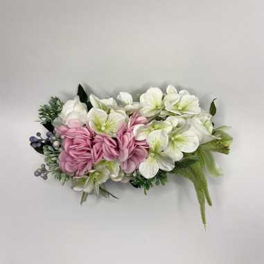 Vaso Ovale con fiori artificiali shop online