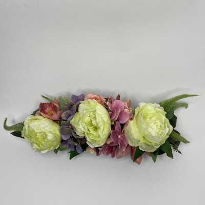 Vaso Ovale con fiori artificiali shop online 2