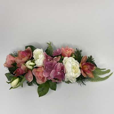 Vaso Ovale con fiori artificiali shop online 2