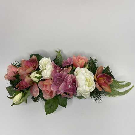 Vaso Ovale con fiori artificiali shop online