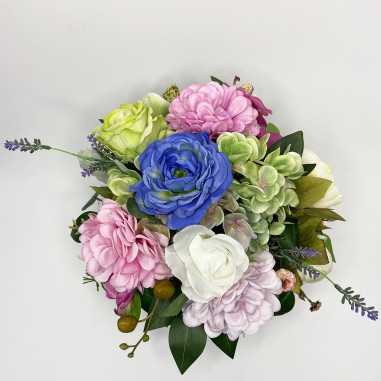 Vaso Quadrato con fiori artificiali shop online