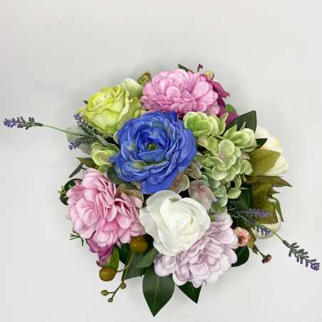 Vaso Quadrato con fiori artificiali shop online