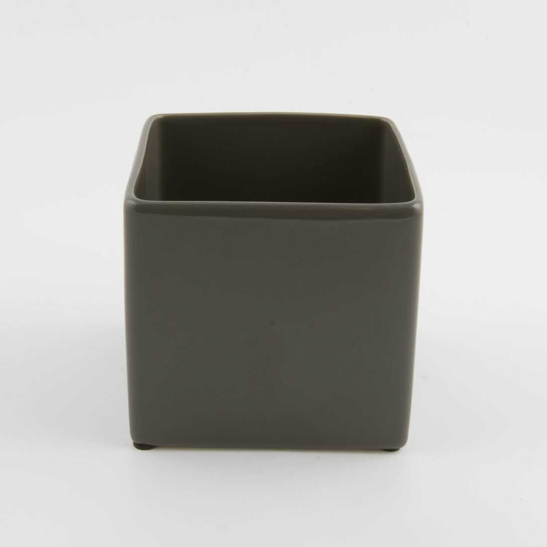 Vaso Portapiante Quadrato Nero shop online