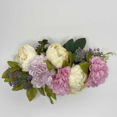Vaso Ovale con fiori artificiali shop online 2
