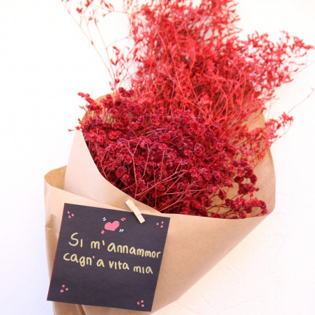 Bouquet Essiccato Rosso shop online